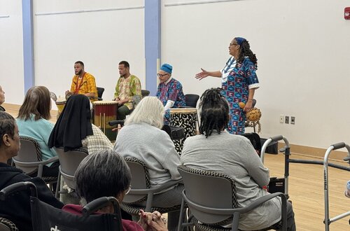 African drumming impresses audience at Jennings