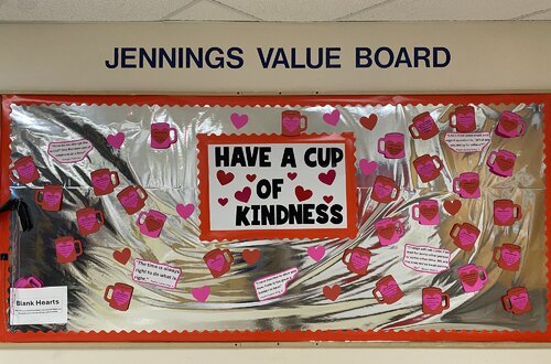 Values board expresses acts of kindness